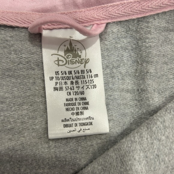 Disney Girls Size 5/6 Long Sleeve Full Zip Disney Princess Hooded Sweatshirt EUC - Picture 8 of 10